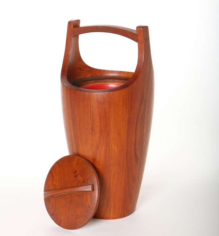 Danish Modern Teak Ice Bucket by Jens Quistgaard for Lovig, 1956