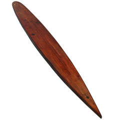 Pacific System Homes Waikiki Paddleboard Solid Wood Surfboard, Original 1930s