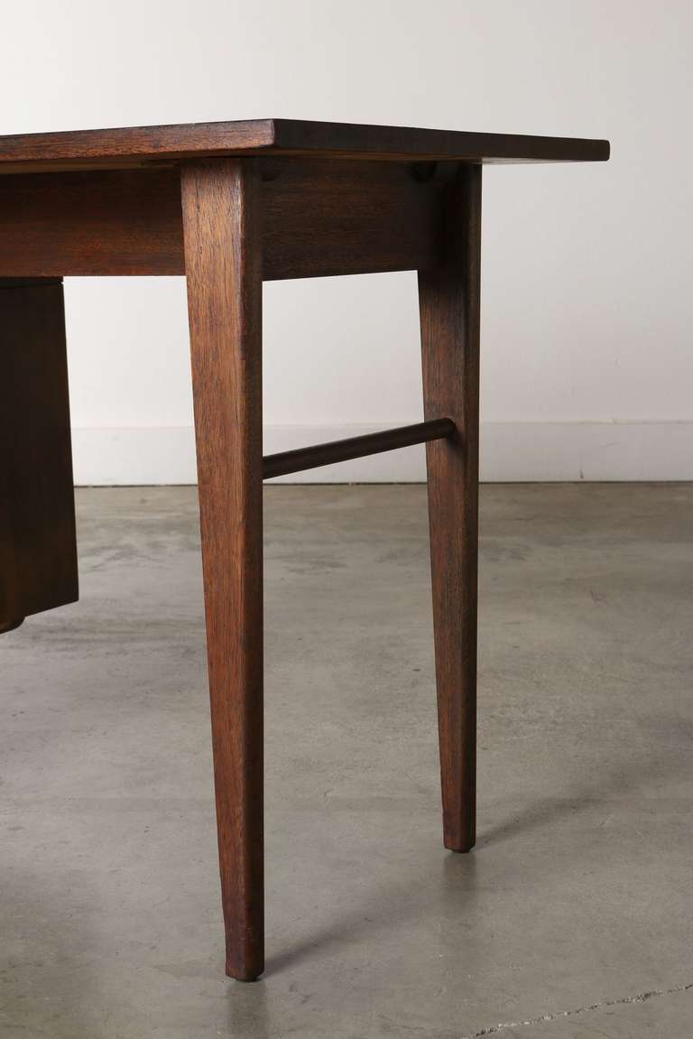 Mahogany Desk by John Keal for Brown Saltman 4