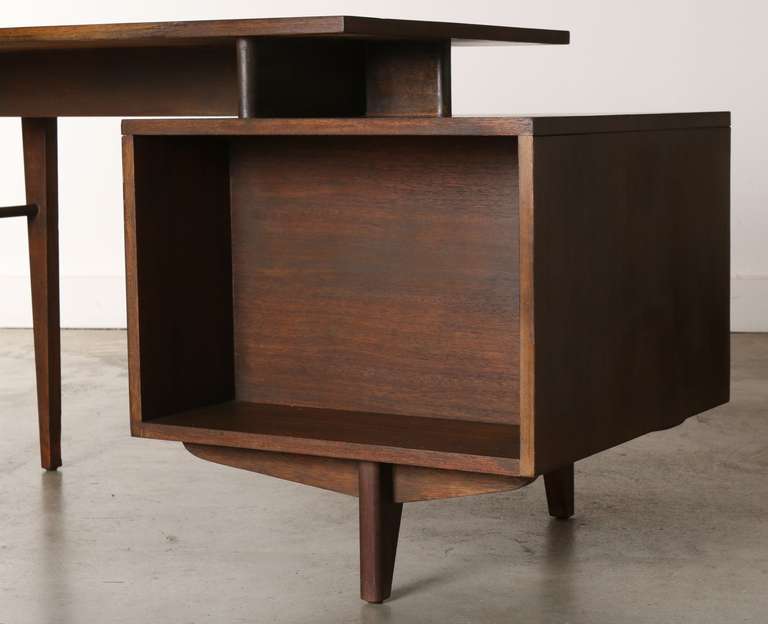Mahogany Desk by John Keal for Brown Saltman 2
