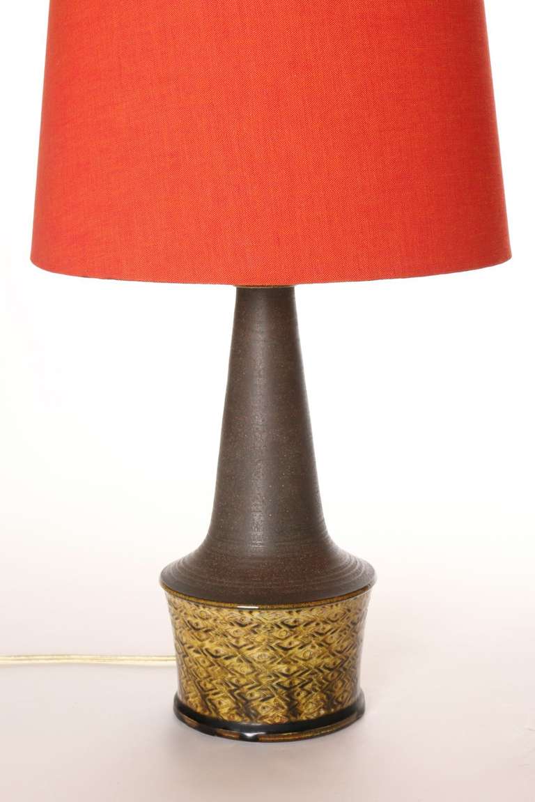 Danish Ceramic Lamps, by Nils Kähler, 1960s, One Available 1