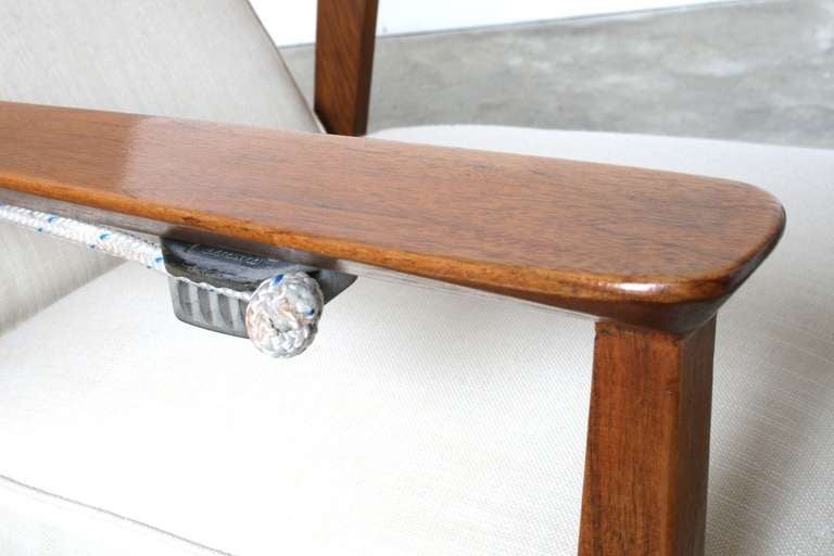Wood Catalina High Back Lounge Chairs