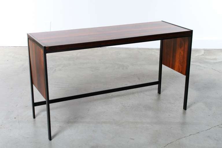 Late 20th Century Modular Rosewood Dining Table and 4 Chair Set