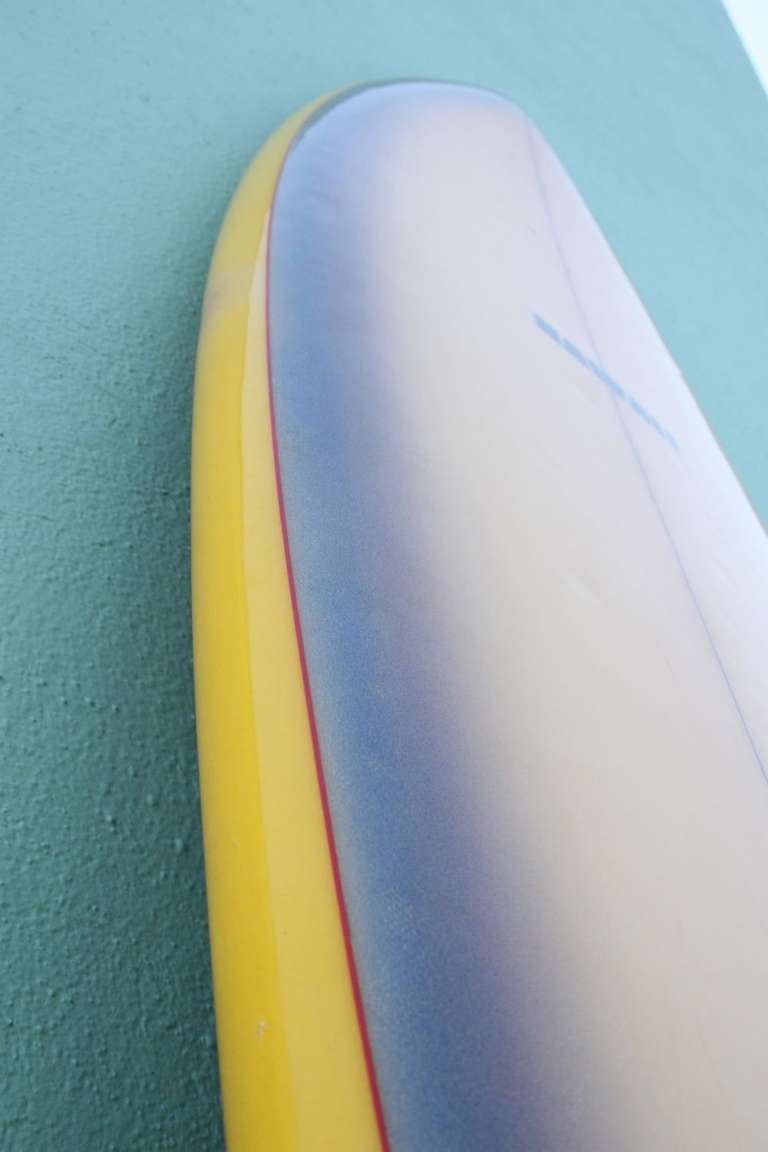 Mid-Century Modern 1970's Hawaii Airbrushed Surfboard