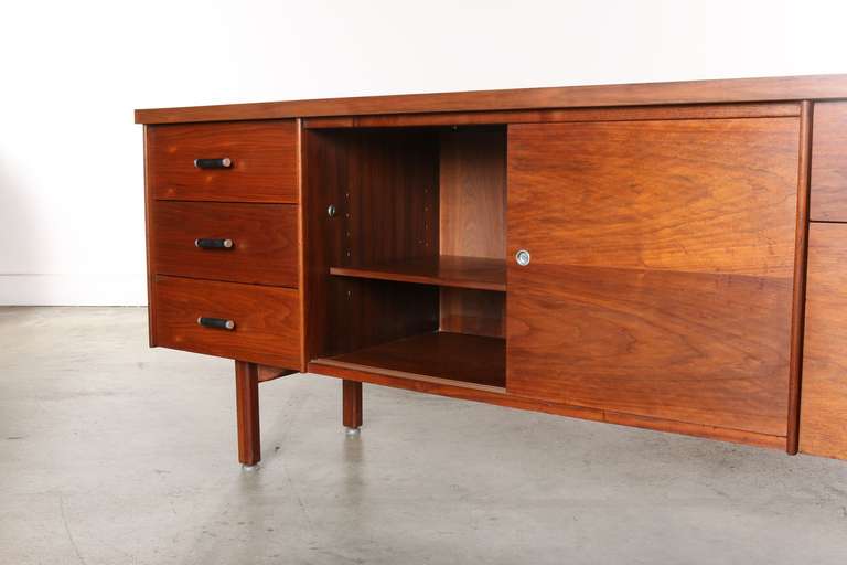 Wood Midcentury Walnut Credenza by Vista-Costa Mesa