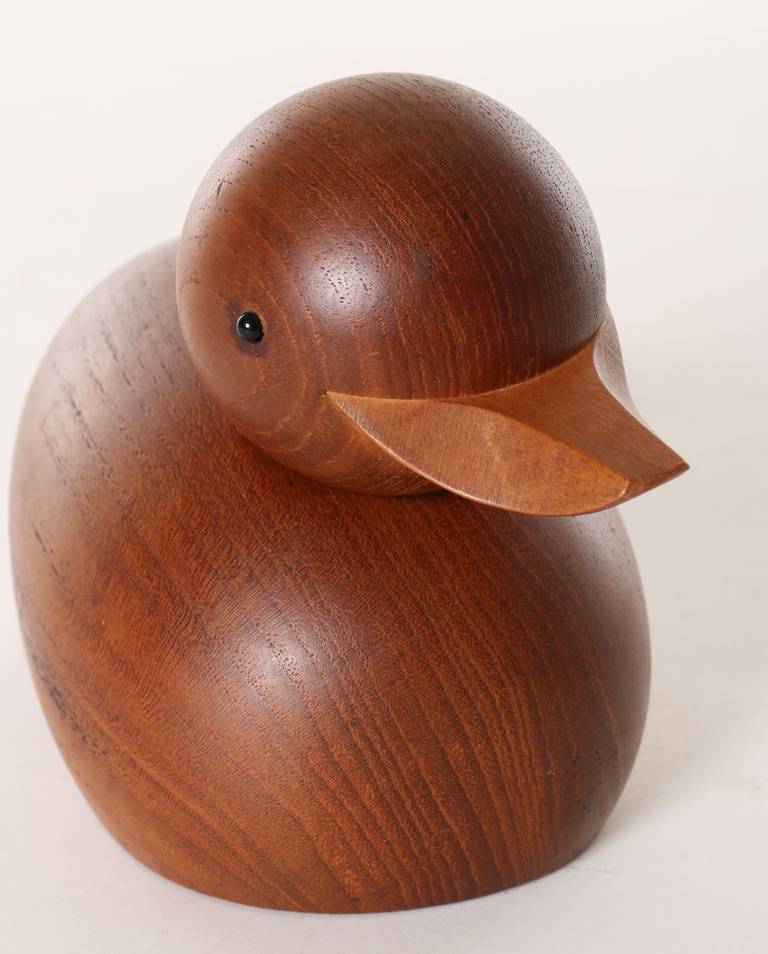 Mid-20th Century Set of Four Danish Modern, Teak Ducks by Hans Bolling and Skjode Skern