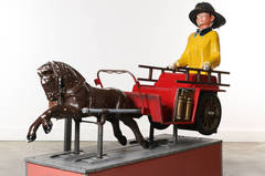 1950s  Coin Operated Fireman Kiddie Ride, All Original, WORKS!