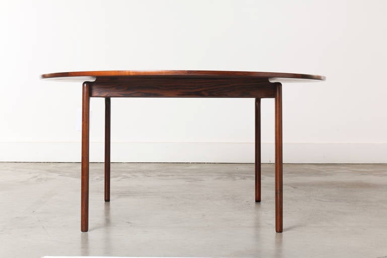 Stunning Rosewood Table by Ole Wanscher, Denmark c.1950 In Good Condition In Los Angeles, CA