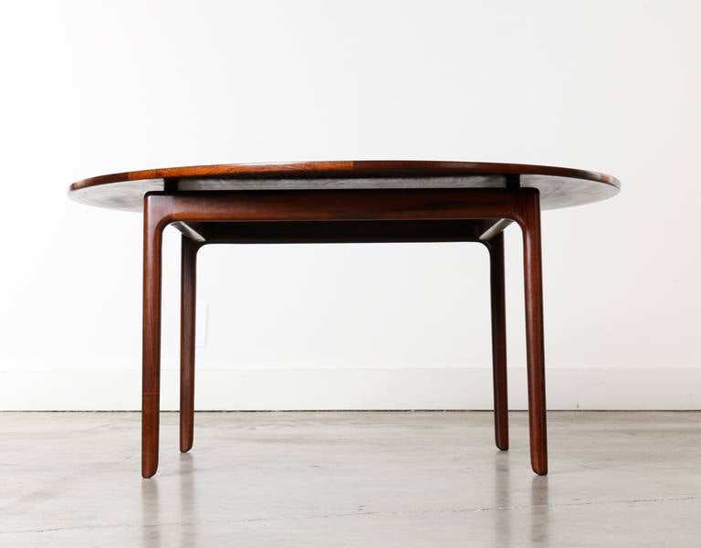 Danish Stunning Rosewood Table by Ole Wanscher, Denmark c.1950