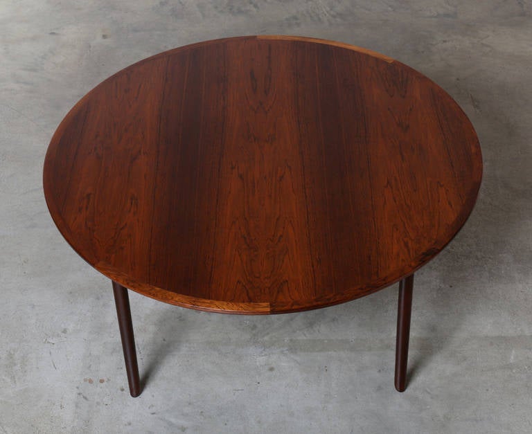 Scandinavian Modern Stunning Rosewood Table by Ole Wanscher, Denmark c.1950