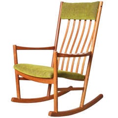 Hans Wegner Teak Rocker for Tarm Stole, 1965