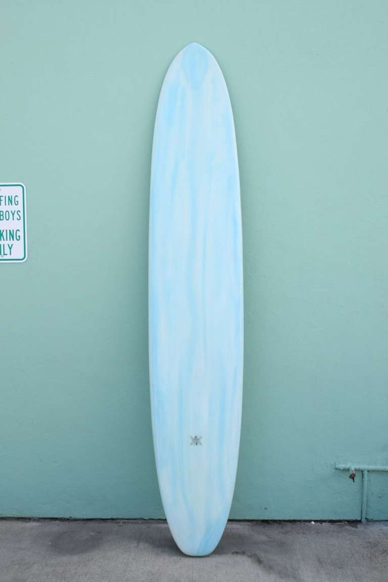 American Wardy Surfboard with Powder Blue Acid Splash - Laguna CA 1960