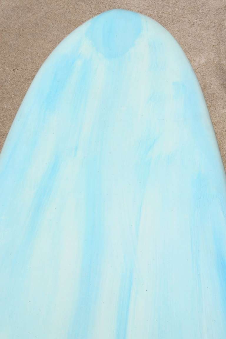 Wardy Surfboard with Powder Blue Acid Splash - Laguna CA 1960 3