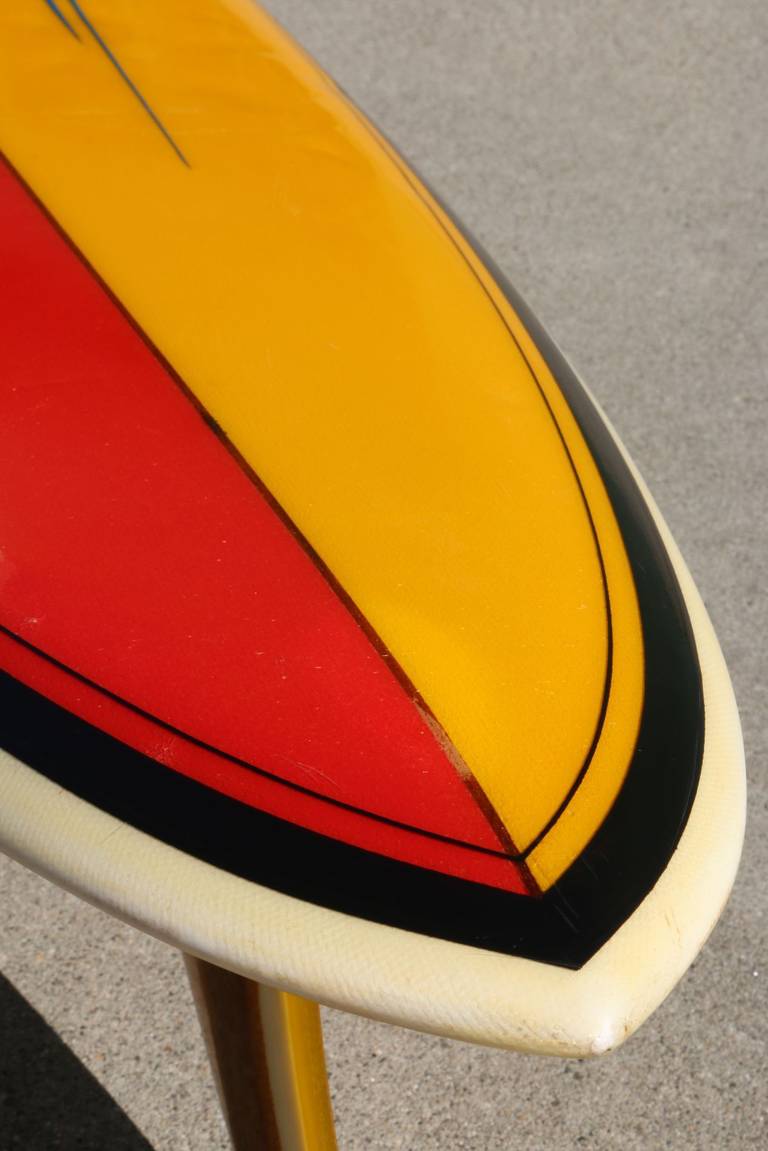 Late 20th Century Early 1970s 'Lightning Bolt' All Original Surfboard by Gerry Lopez