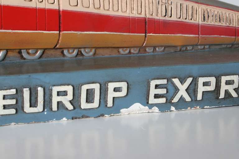 Trans Europ Express Train Advertising Model, 1957 In Good Condition In Los Angeles, CA