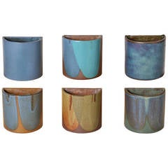 David Cressey Stoneware Planters, California Design, Set of Six, 1970s 8