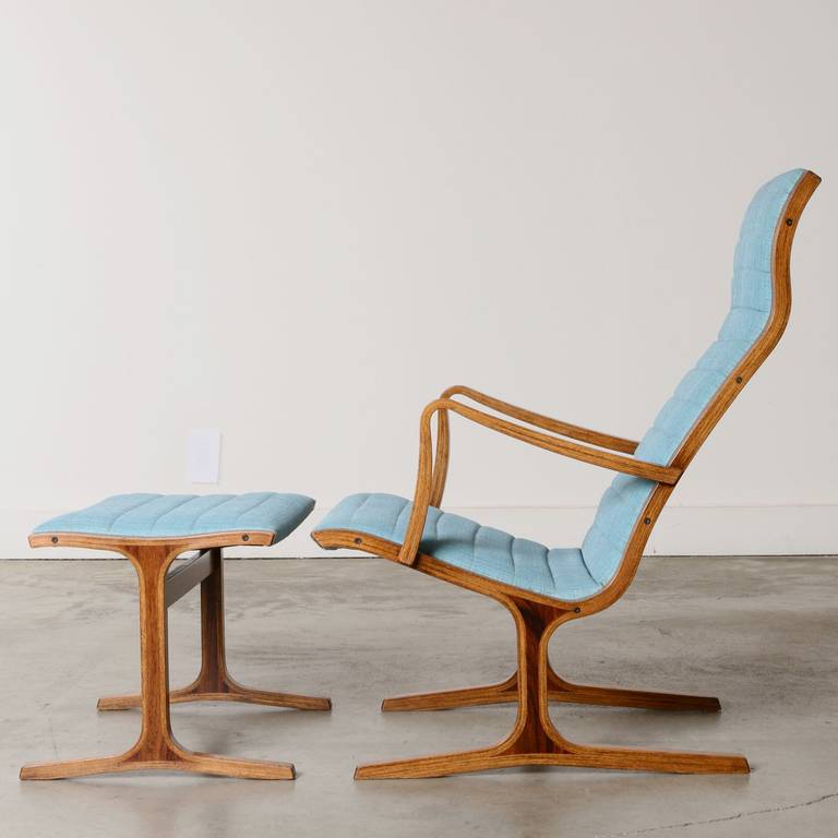 Heron Lounge Chair and Ottoman by Mitsumasa Sugasawa for Tendo Mokko, Japan 1966 2