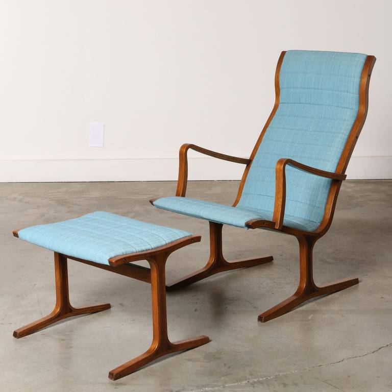 Heron Lounge Chair and Ottoman by Mitsumasa Sugasawa for Tendo Mokko, Japan 1966 3