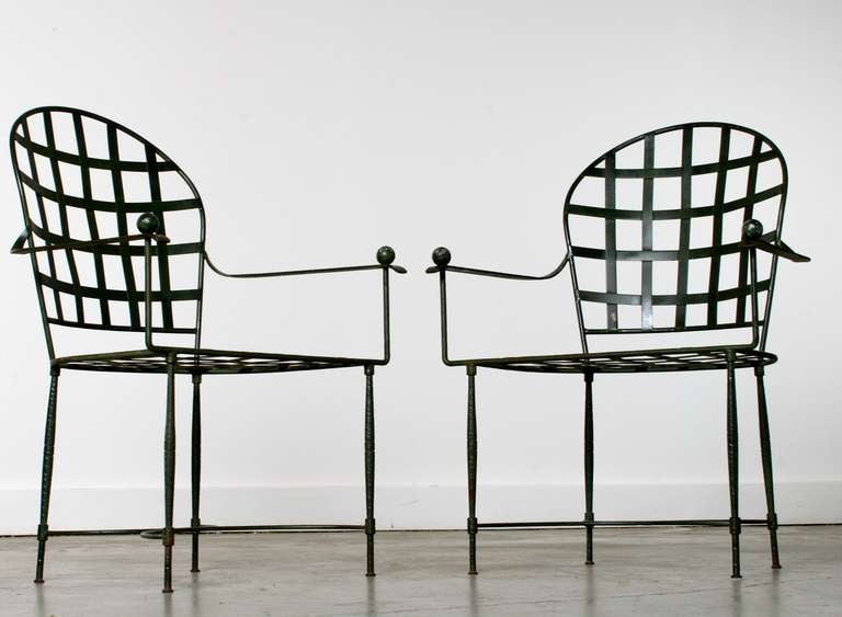 Pair of Salterini Indoor Outdoor Arm Chairs