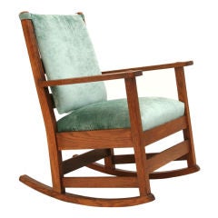 L and J.G. Stickley Handcrafted Mission Rocker 1907-1912