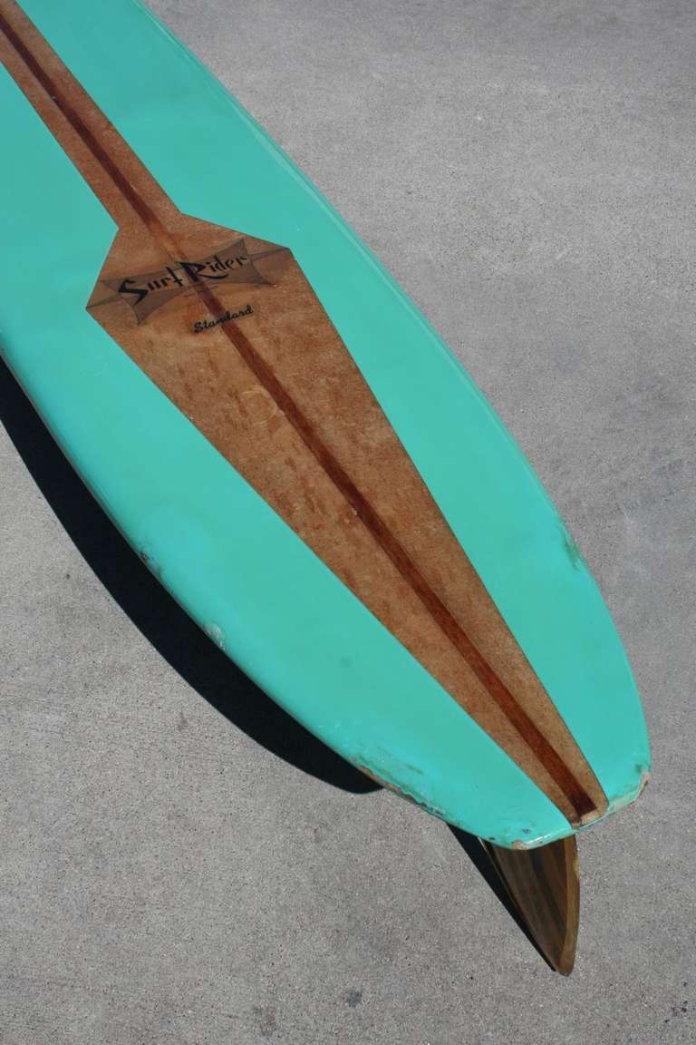 Wood Surf Rider Surfboard, California 1960's