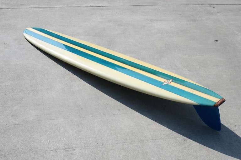 American All Original Hap Jacobs Surfboard, 1959, Hermosa Beach California
