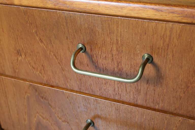 Torben Strandgaard Danish Modern Teak and Cane Partners Desk 2