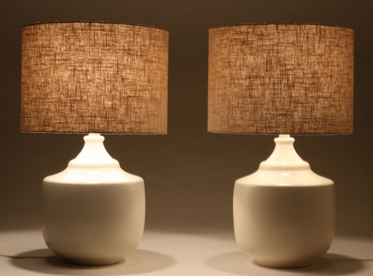 Mid-20th Century Pair of Lotte Lamps by Gunnar & Lotte Bostlund