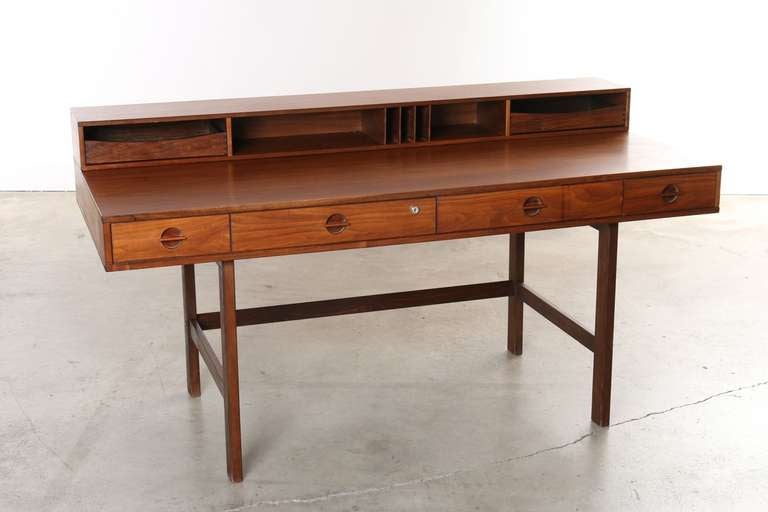 Scandinavian Modern Jens Quistgaard Lovig Teak Partners Desk
