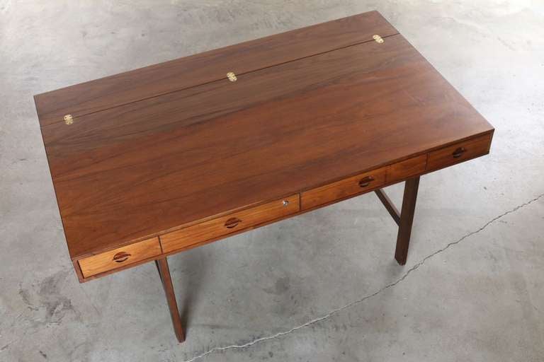 Danish Jens Quistgaard Lovig Teak Partners Desk