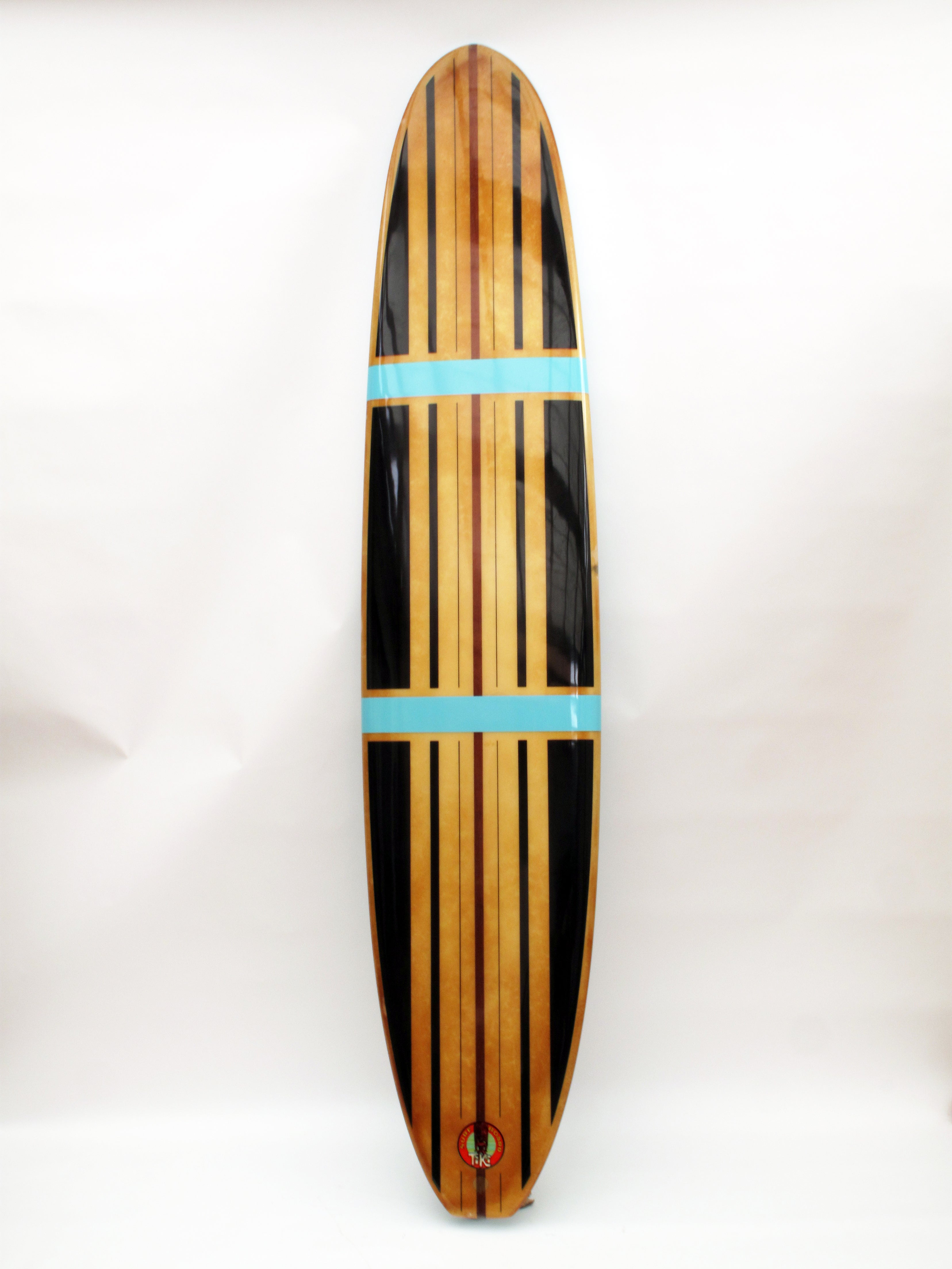 Early 1960s 8'6" Tiki Surfboard in Excellent Condition For Sale