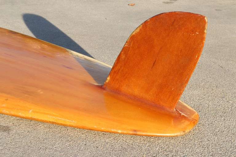 Rare and Important Velzy and Jacobs Balsa Wood Surfboard - Signed, 1956 Venice California 1