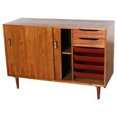 Walnut Credenza by Stanley Young for Glenn of California, 1960s