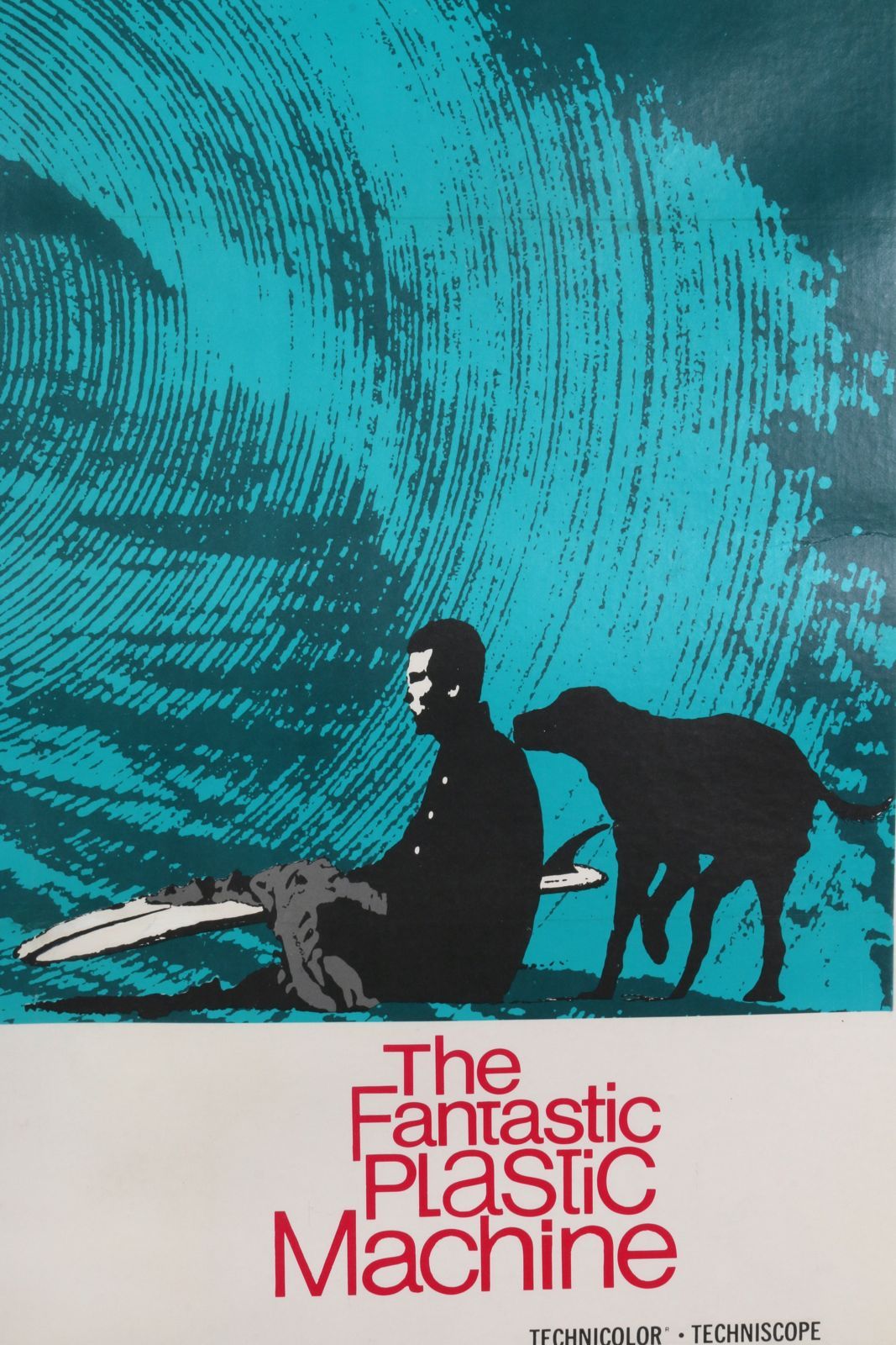 Original Vintage 1969 Surf Movie Poster, the Fantastic Plastic Machine In Good Condition In Los Angeles, CA