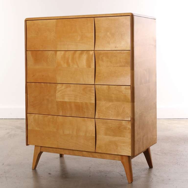 Timeless design, elegance and practical drawer size... in the most sought after Haywood Wakefield Design. 

Designed by  Ernest Herrmann for Heywood Wakefield Furniture
Item #M144 of the Kohinoor Series.  Produced from 1949 through 1951. The