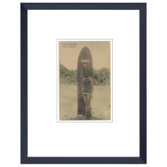 Duke Kahanamoku, Vintage Surfing Postcard, Circa 1910