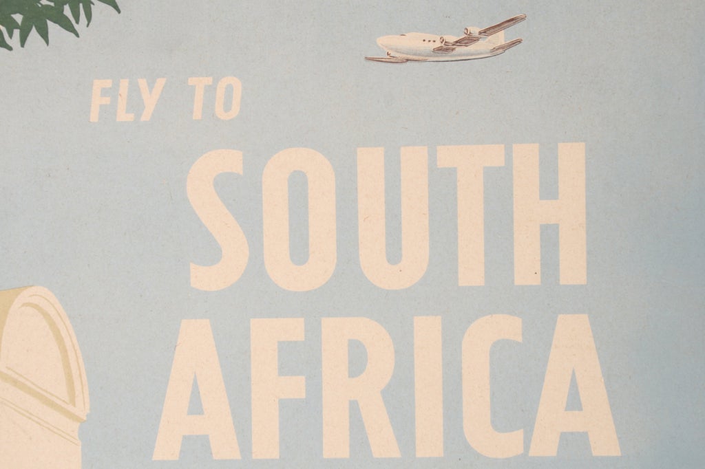 Wonderful original travel poster for BOAC: 