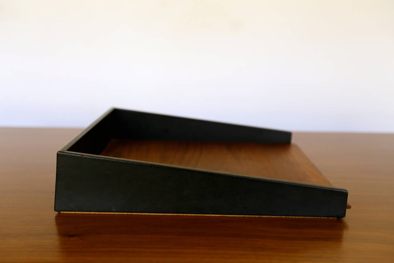 Modernist letter tray by Jens Risom. Three available.