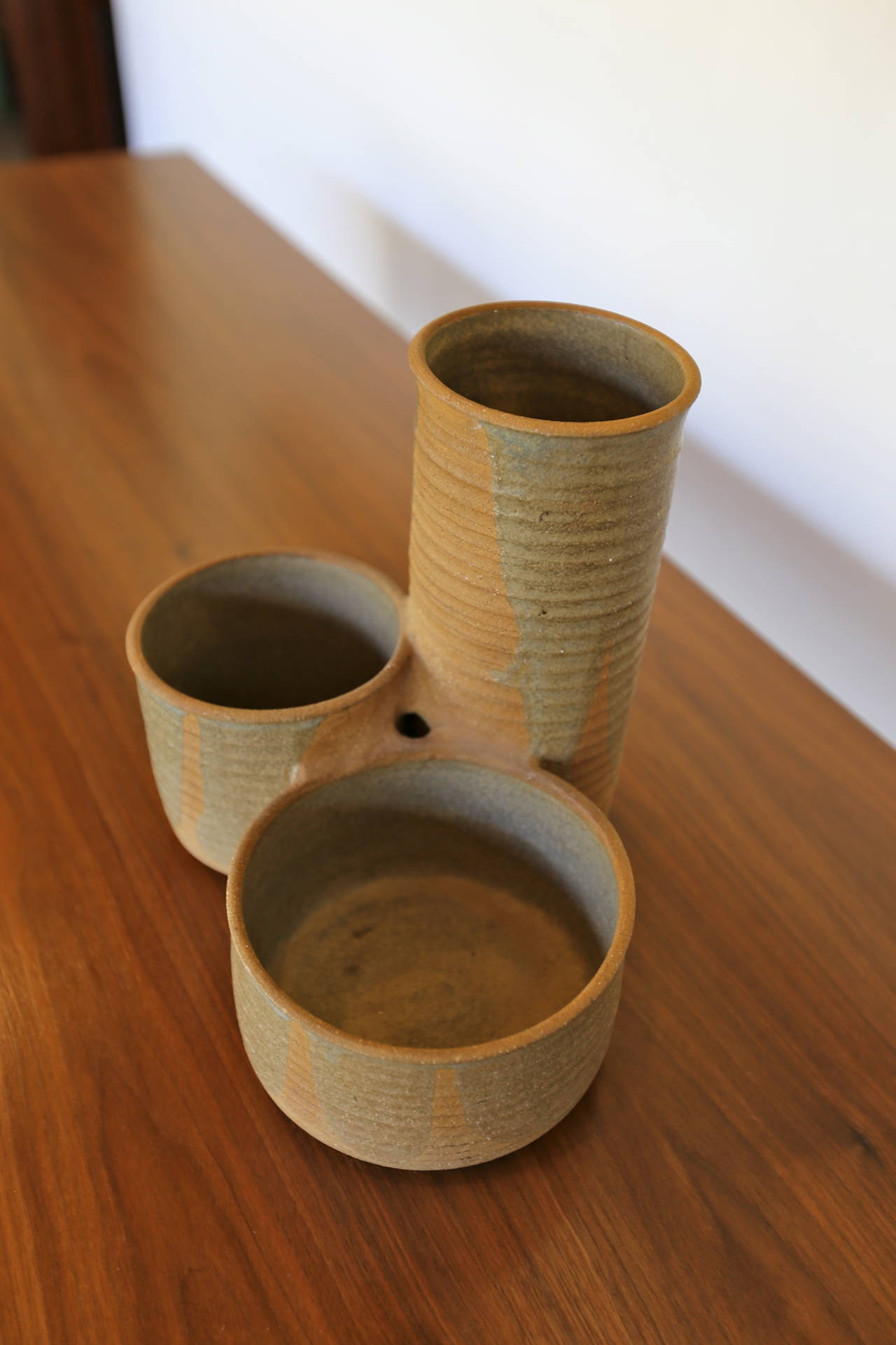Ceramic vase by Wishon-Harrell. Art pottery.
