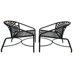 Pair of Outdoor Vintage Kantan Lounge Chairs by Tadao Inouye for Brown Jordan