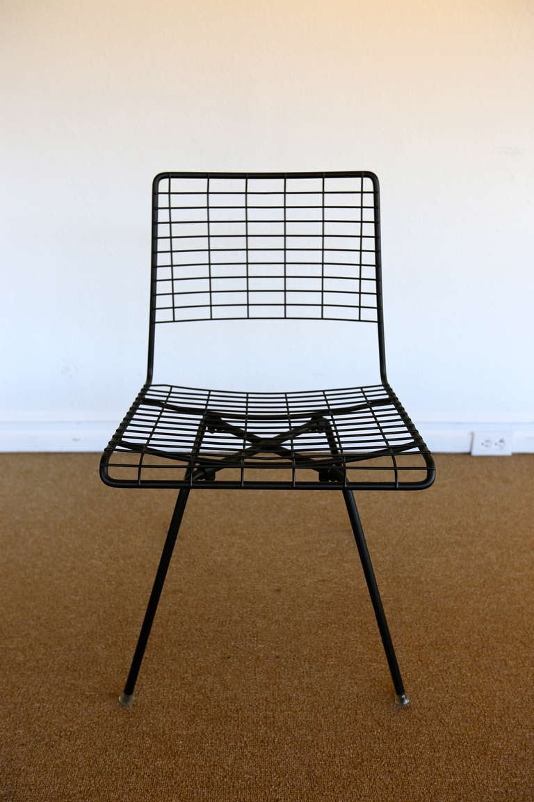 Mid-Century Modern Chaise en fer de John Keal pour Pacific Iron