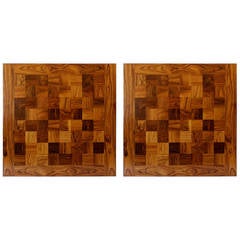 Paire de tables d'appoint en bois de rose « Chess » de Poul Cadovius