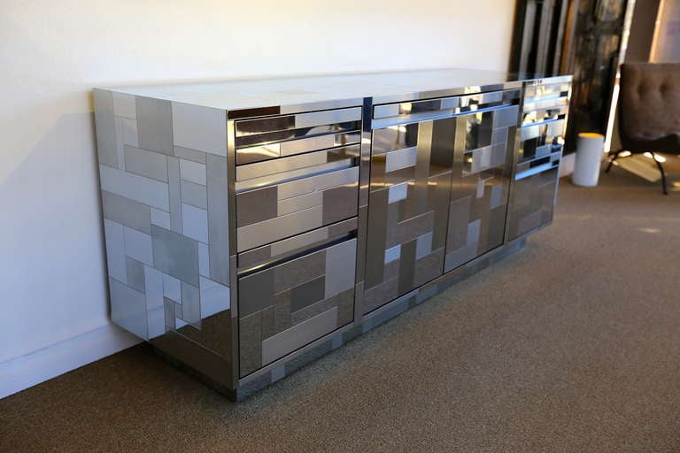 Paul Evans Signed Cityscape Credenza