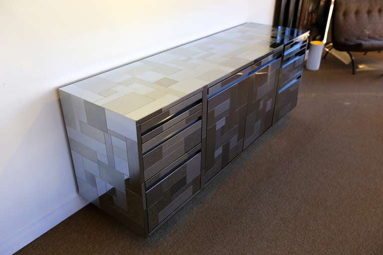 Paul Evans Signed Cityscape Credenza 4