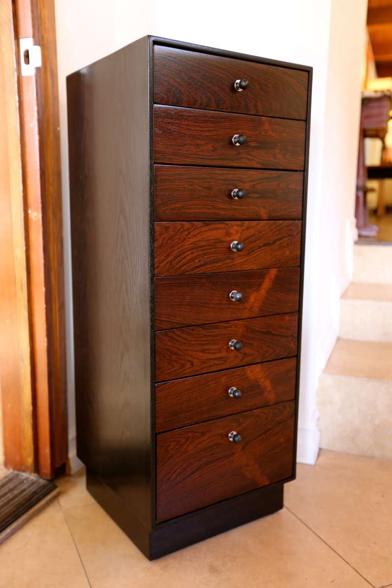 Rosewood Jewelry Tower By Harvey Probber In Excellent Condition In Costa Mesa, CA