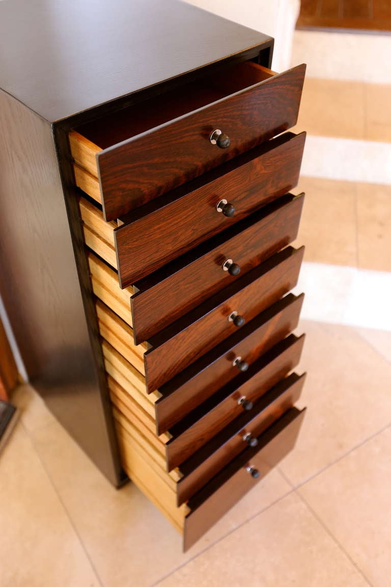 Mid-Century Modern Rosewood Jewelry Tower By Harvey Probber