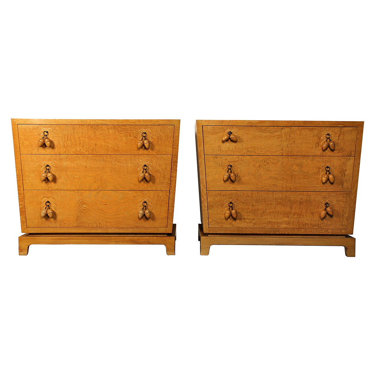 Pair of "Acorn" Chests by Johan Tapp