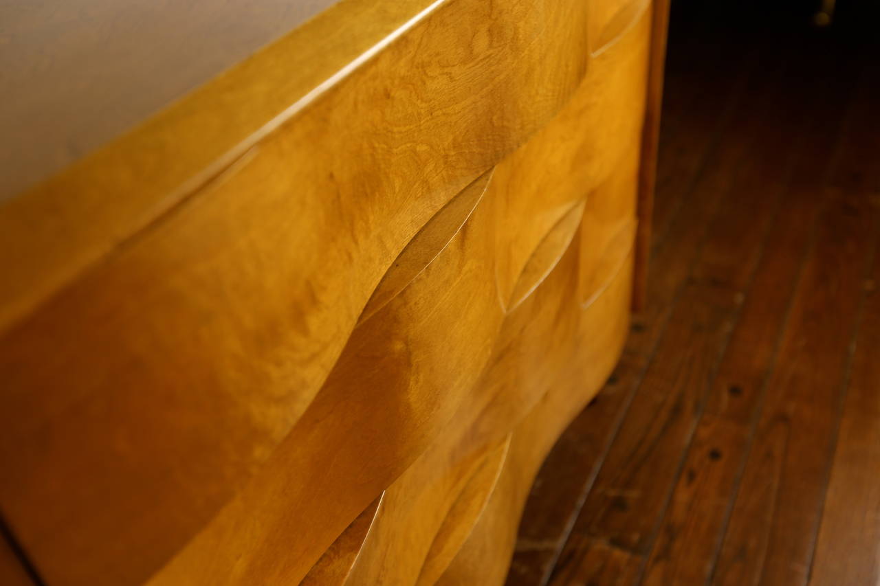Sculptural Front Dresser by Edmond Spence In Good Condition In San Juan Capistrano, CA
