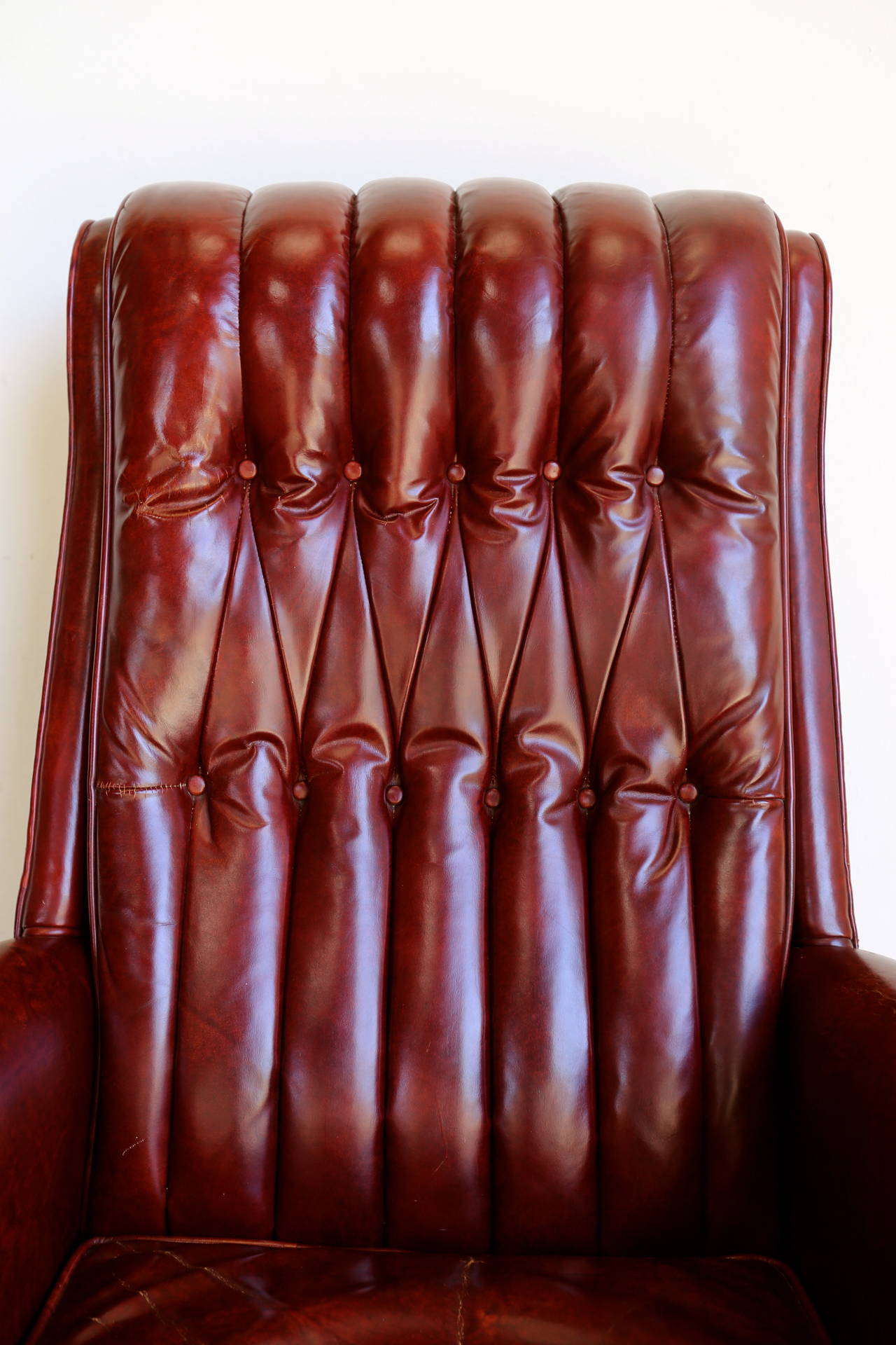 American Distressed Leather Executive Desk Chair by Monteverdi-Young