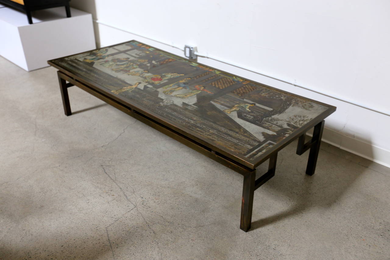 Bronze Large Coffee Table by Philip and Kelvin LaVerne